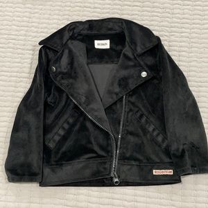 Black velvet jacket